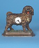 German Myers Animated Dog Cast Metal Novelty Timepiece,