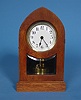 German Wood Cased Disk Pendulum Timepiece,