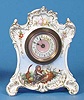 French Hand Painted Miniature Porcelain Timepiece,