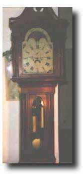 C.1860 Antique Old English Moonphase Grandfather Clock — Antique Clocks Price Guide