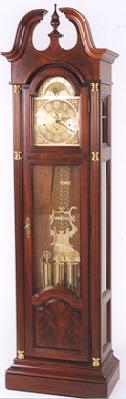 CLASSIC MAHOGANY CASED GRANDFATHER FLOOR CLOCK, Howard Miller Clock Co., 20th century, — Antique Clocks Price Guide