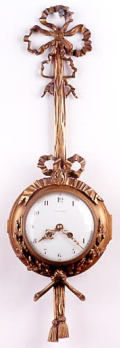 FRENCH ORMOLU PENDANT WALL CLOCK, Tiffany & Co., retailer; Samuel Marti, maker, Paris, c.1900; — Antique Clocks Price Guide