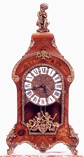 AN ITALIAN CLOCK having an inlaid fruitwood case, — Antique Clocks Price Guide