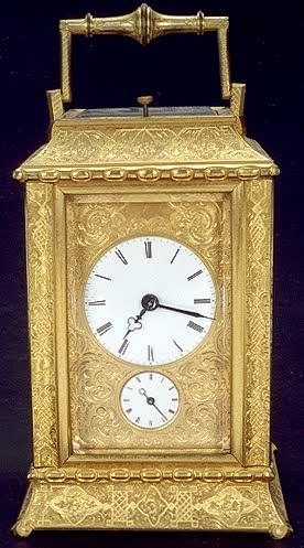 A FRENCH GILT BRONZE CASED CARRIAGE CLOCK — Antique Clocks Price Guide