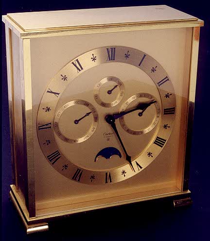 A CARTIER MANTEL CLOCK, — Antique Clocks Price Guide
