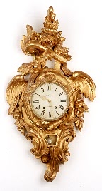 LOUIS XV STYLE CARTEL WALL CLOCK, H. Wahlquist, Stockholm, 19th century, — Antique Clocks Price Guide