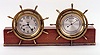 AN AMERICAN SETH THOMAS SHIP'S CLOCK AND BAROMETER
