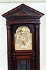 CHIPPENDALE REVIVAL MAHOGANY CASE GRANDFATHER FLOOR CLOCK, Herschede Hall Clock Co., American, c.1890,