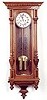 TWO-WEIGHT LONGCASE WALL CLOCK, Gustav Becker Clock Co., German, c.1879,