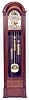 HERSCHEDE MODEL 215 GRANDFATHER FLOOR CLOCK, Herschede Hall Clock Co., Ohio, serial No.588823, mfg. 1954,