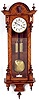 TWO-WEIGHT REGULATOR WALL CLOCK, Gustav Becker Clock Co., serial No.904135, German, c.1891;