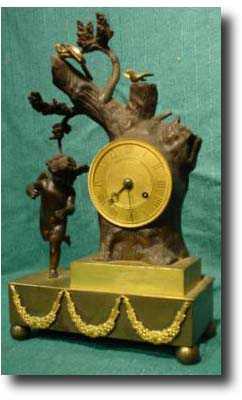 British figural clock, c1850 — Antique Clocks Price Guide