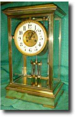 French Marti crystal regulator clock — Antique Clocks Price Guide