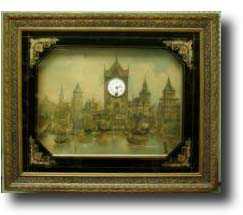 Musical picture frame clock, German c1900 — Antique Clocks Price Guide