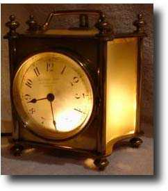 Night light clock, British/French c1920? — Antique Clocks Price Guide