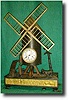 French Windmill clock, c1840