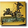 English marble figural clock c.1820