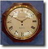 English convex fusee dial clock, c1810