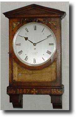 British Oak cased wall clock by Vulliamy, c1850 — Antique Clocks Price Guide