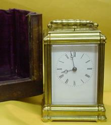 Carriage with grande sonnerie quarter repeat in gorge case — Antique Clocks Price Guide