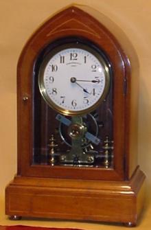 Eureka in mahogany lancet — Antique Clocks Price Guide
