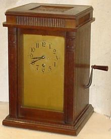 Exceptional talking clock with double spring motor for sprocket drive — Antique Clocks Price Guide