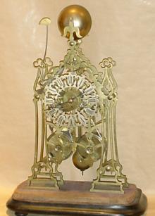 British skeleton clock, c. 1870 — Antique Clocks Price Guide