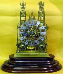 Fine double fusee skeleton striking on a gong, — Antique Clocks Price Guide