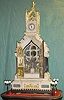 Extraordinary Cathedral clock made between 1891 and 1899 with 4 sided turret clock by Lenzkirch striking the quarters on two gongs.