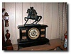 Gilbert Clock Co. Black Mantle Clock, circa 1903