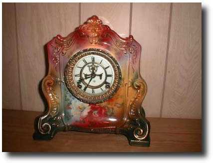 Ansonia Royal Bonn "La Cannes" Porcelain Mantel Clock, circa 1904 — Antique Clocks Price Guide