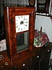Double "O.G." mantle clock with eight-day strap brass