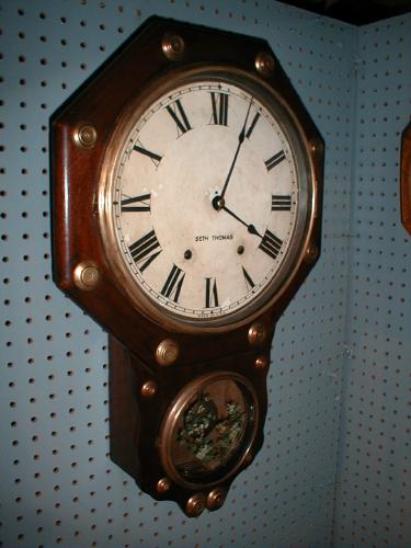 Seth Thomas  Office No. 2  wall regulator with eight-day strike — Antique Clocks Price Guide
