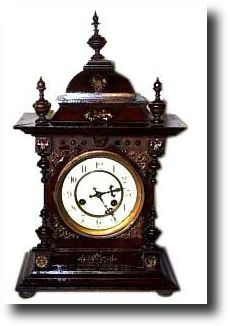 German 3 Finial Bracket Clock — Antique Clocks Price Guide