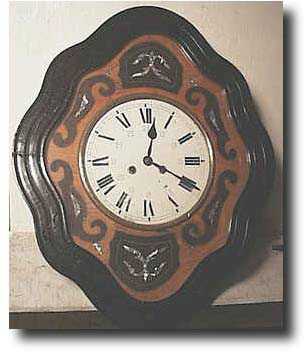 French Picture Frame Wall Clock, c. 1880 — Antique Clocks Price Guide