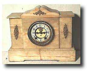 Ansonia marble mantel clock, c. 1881-2 — Antique Clocks Price Guide