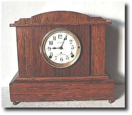 SethThomas Sonora Chime Mantle Clock, Adamantine case — Antique Clocks Price Guide