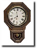 Miniature Oak E. Ingraham Schoolhouse Clock