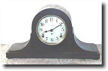 Seth Thomas Tambour Mantel clock, c. 1900 — Antique Clocks Price Guide