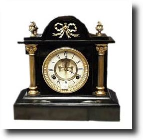 Cast Iron Visible Escapement Clock — Antique Clocks Price Guide