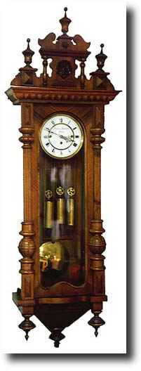 German Vienna 3-Weight Regulator Wall Clock — Antique Clocks Price Guide