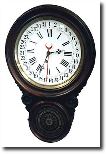 Ingraham Ionic Calendar Wall Clock — Antique Clocks Price Guide