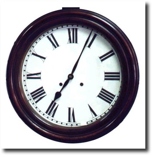 Round Gallery Wall Clock — Antique Clocks Price Guide