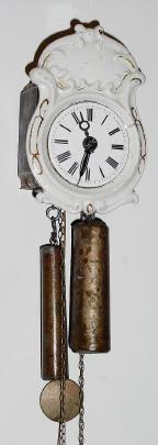 C.1890, German, Mini Wag, with china shield and 2.5Ò porcelain dial. — Antique Clocks Price Guide