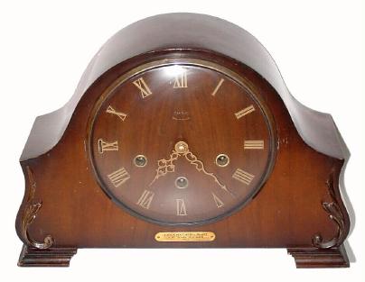 C.1953 (dated), English, SMITHÕS Westminster chime mantel clock in a walnut case, 8-day. — Antique Clocks Price Guide