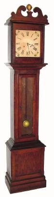 C.1905, Ithaca Tall Clock, Spring driven, 8-day time and gong strike in an oak case. — Antique Clocks Price Guide