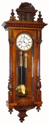 C.1890, German, Gustav Becker, 2-weight ÒVienna RegulatorÓ, time and strike. — Antique Clocks Price Guide