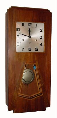 C.1925, French, Westminster Box Clock, Deco style, with square silvered dial and Arabic numerals. — Antique Clocks Price Guide