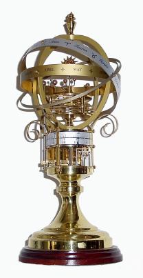 C.1985, Swiss, Orrery with Annular Dial clock. — Antique Clocks Price Guide