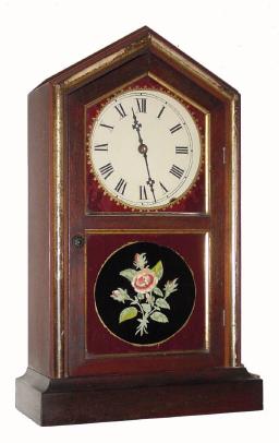 C.1880 New Haven Clock Co., ÒTuscanÓ, 8-day time/strike rosewood mantel clock. — Antique Clocks Price Guide